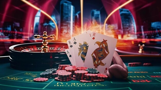 33l table-games interface showing betting layout, balance, and real-time game outcome